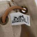 HERMES Aline Shoulder Bag Canvas Beige Auth ka6877-16