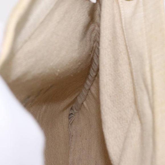 HERMES Aline Shoulder Bag Canvas Beige Auth ka6877