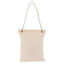 HERMES Aline Shoulder Bag Canvas Beige Auth ka6877-3