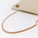 HERMES Aline Shoulder Bag Canvas Beige Auth ka6877-8