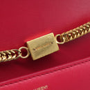 Saint Laurent Betty Chain Shoulder Bag Leather Pink Gold 314516 Auth ka6878A-18
