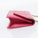 Saint Laurent Betty Chain Shoulder Bag Leather Pink Gold 314516 Auth ka6878A-5