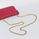 Saint Laurent Betty Chain Shoulder Bag Leather Pink Gold 314516 Auth ka6878A-7