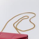 Saint Laurent Betty Chain Shoulder Bag Leather Pink Gold 314516 Auth ka6878A-8
