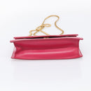 Saint Laurent Betty Chain Shoulder Bag Leather Pink Gold 314516 Auth ka6878A-9