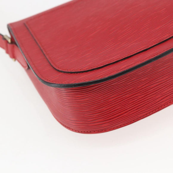 LOUIS VUITTON Epi Saint Cloud GM Shoulder Bag Red M52197 LV Auth ka688