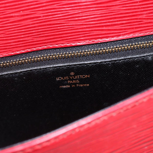 LOUIS VUITTON Epi Saint Cloud GM Shoulder Bag Red M52197 LV Auth ka688