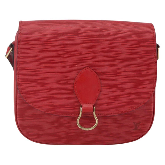 LOUIS VUITTON Epi Saint Cloud GM Shoulder Bag Red M52197 LV Auth ka688