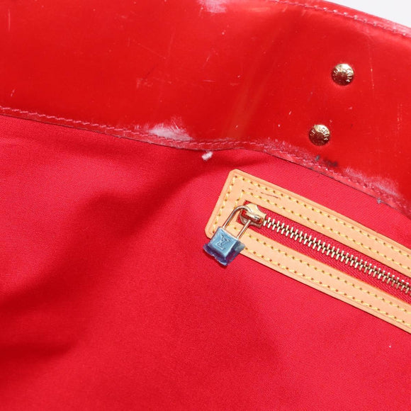 LOUIS VUITTON Monogram Vernis Reade GM Tote Bag Red M91084 LV Auth ka6881