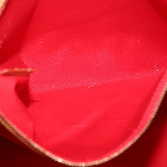 LOUIS VUITTON Monogram Vernis Reade GM Tote Bag Red M91084 LV Auth ka6881