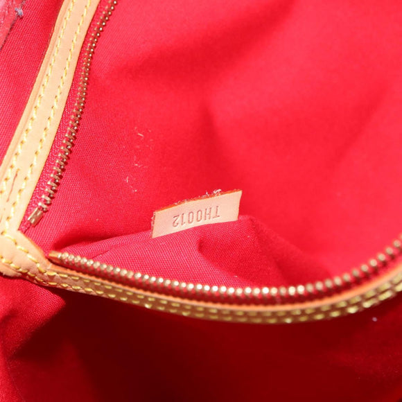 LOUIS VUITTON Monogram Vernis Reade GM Tote Bag Red M91084 LV Auth ka6881