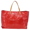 LOUIS VUITTON Monogram Vernis Reade GM Tote Bag Red M91084 LV Auth ka6881-4