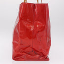 LOUIS VUITTON Monogram Vernis Reade GM Tote Bag Red M91084 LV Auth ka6881-5