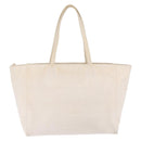 Balenciaga Everyday East West Tote Bag Canvas White Silver 618284 Auth ka6882-3