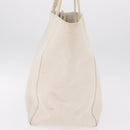 Balenciaga Everyday East West Tote Bag Canvas White Silver 618284 Auth ka6882-5