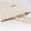 Balenciaga Everyday East West Tote Bag Canvas White Silver 618284 Auth ka6882-6
