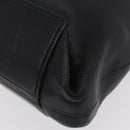 Miu Miu Tote Bag Leather Black Gold Auth ka6883V-15