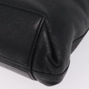 Miu Miu Tote Bag Leather Black Gold Auth ka6883V-17