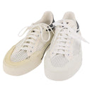 LOUIS VUITTON Sneakers Canvas Leather 7 White LV Auth ka6887-1