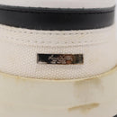 LOUIS VUITTON Sneakers Canvas Leather 7 White LV Auth ka6887-14