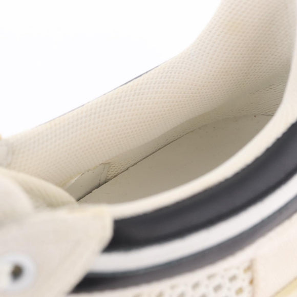 LOUIS VUITTON Sneakers Canvas Leather 7 White LV Auth ka6887