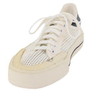 LOUIS VUITTON Sneakers Canvas Leather 7 White LV Auth ka6887-2