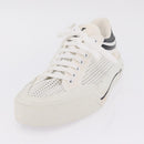 LOUIS VUITTON Sneakers Canvas Leather 7 White LV Auth ka6887-23