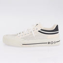 LOUIS VUITTON Sneakers Canvas Leather 7 White LV Auth ka6887-26