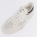 LOUIS VUITTON Sneakers Canvas Leather 7 White LV Auth ka6887-27