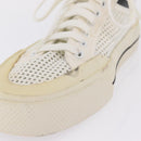 LOUIS VUITTON Sneakers Canvas Leather 7 White LV Auth ka6887-3