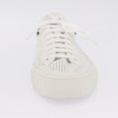 LOUIS VUITTON Sneakers Canvas Leather 7 White LV Auth ka6887-32