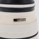 LOUIS VUITTON Sneakers Canvas Leather 7 White LV Auth ka6887-34