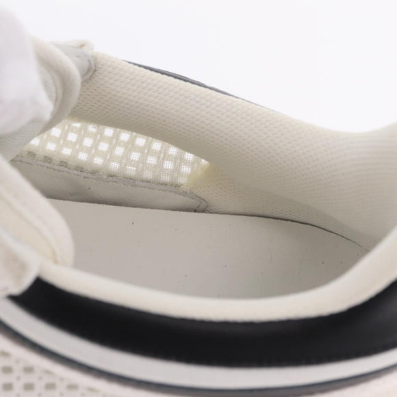 LOUIS VUITTON Sneakers Canvas Leather 7 White LV Auth ka6887