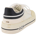 LOUIS VUITTON Sneakers Canvas Leather 7 White LV Auth ka6887-4