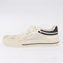 LOUIS VUITTON Sneakers Canvas Leather 7 White LV Auth ka6887-6