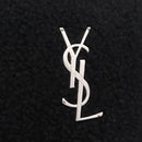 Saint Laurent Lou Camera Bag Leather Mouton Black Silver Auth ka6888A-16