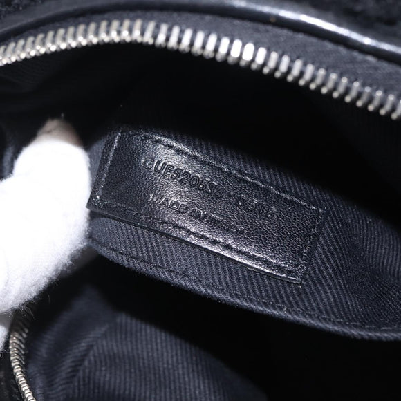 Saint Laurent Lou Camera Bag Leather Mouton Black Silver Auth ka6888A
