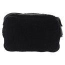 Saint Laurent Lou Camera Bag Leather Mouton Black Silver Auth ka6888A-3