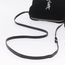 Saint Laurent Lou Camera Bag Leather Mouton Black Silver Auth ka6888A-7