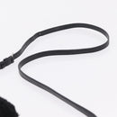 Saint Laurent Lou Camera Bag Leather Mouton Black Silver Auth ka6888A-8
