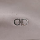 Salvatore Ferragamo Gancini Tote Bag Leather Beige Silver Auth ka6889-15