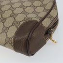 GUCCI GG Supreme Clutch Bag PVC Beige Gold 014 89 0094 Auth ka689-10