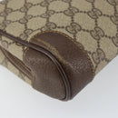 GUCCI GG Supreme Clutch Bag PVC Beige Gold 014 89 0094 Auth ka689-11