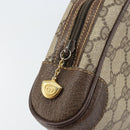 GUCCI GG Supreme Clutch Bag PVC Beige Gold 014 89 0094 Auth ka689-13