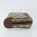 GUCCI GG Supreme Clutch Bag PVC Beige Gold 014 89 0094 Auth ka689-4