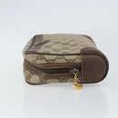 GUCCI GG Supreme Clutch Bag PVC Beige Gold 014 89 0094 Auth ka689-5