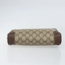 GUCCI GG Supreme Clutch Bag PVC Beige Gold 014 89 0094 Auth ka689-7