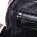 PRADA Business Bag Saffiano leather Bordeaux Silver Auth ka6891-25