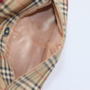 BURBERRY Nova Check Hand Bag Canvas Beige Gold Auth ka6895-23