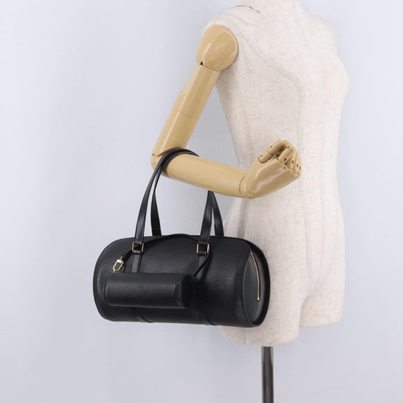 LOUIS VUITTON Epi Soufflot Hand Bag Black M52222 LV Auth ka6898A